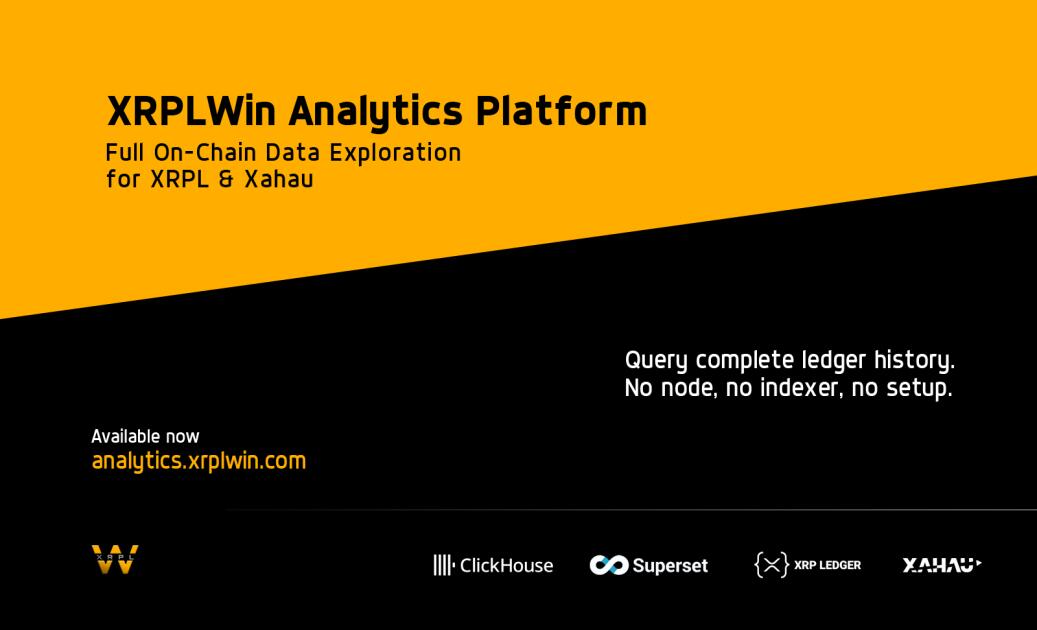 Introducing XRPLWin Analytics Platform: Full On-Chain Data Exploration for XRPL & Xahau